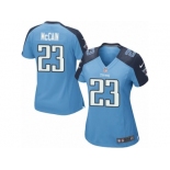 Women's Nike Tennessee Titans #23 Brice McCain Game Light Blue Team Color NFL Jersey