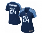 Women's Nike Tennessee Titans #24 Daimion Stafford Limited Navy Blue Alternate NFL Jersey