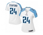 Women's Nike Tennessee Titans #24 Daimion Stafford Limited White NFL Jersey