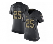 Women's Nike Tennessee Titans #25 Adoree' Jackson Limited Black 2016 Salute to Service NFL Jersey