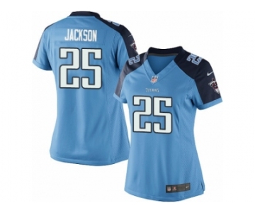 Women's Nike Tennessee Titans #25 Adoree' Jackson Limited Light Blue Team Color NFL Jersey