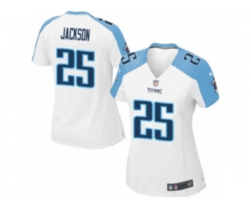 Women's Nike Tennessee Titans #25 Adoree' Jackson Limited White NFL Jersey