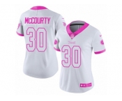 Women's Nike Tennessee Titans #30 Jason McCourty Limited White Pink Rush Fashion NFL Jersey