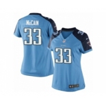 Women's Nike Tennessee Titans #33 Brice McCain Limited Light Blue Team Color NFL Jersey