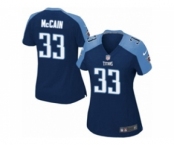 Women's Nike Tennessee Titans #33 Brice McCain Limited Navy Blue Alternate NFL Jersey