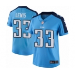 Women's Nike Tennessee Titans #33 Dion Lewis Limited Light Blue Rush Vapor Untouchable NFL Jersey