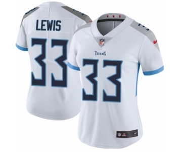 Women's Nike Tennessee Titans #33 Dion Lewis White Vapor Untouchable Elite Player NFL Jersey