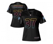 Women's Nike Tennessee Titans #37 Johnathan Cyprien Game Black Fashion NFL Jersey