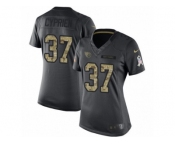 Women's Nike Tennessee Titans #37 Johnathan Cyprien Limited Black 2016 Salute to Service NFL Jersey