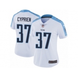 Women's Nike Tennessee Titans #37 Johnathan Cyprien Vapor Untouchable Limited White NFL Jersey