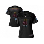 Women's Nike Tennessee Titans #4 Ryan Succop Game Black Fashion NFL Jersey