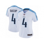 Women's Nike Tennessee Titans #4 Ryan Succop Vapor Untouchable Limited White NFL Jersey