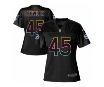 Women's Nike Tennessee Titans #45 Jalston Fowler Game Black Fashion NFL Jersey