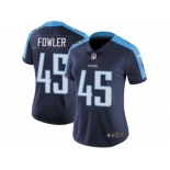 Women's Nike Tennessee Titans #45 Jalston Fowler Vapor Untouchable Limited Navy Blue Alternate NFL Jersey