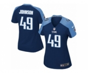 Women's Nike Tennessee Titans #49 Rashad Johnson Limited Navy Blue Alternate NFL Jersey