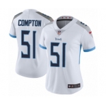 Women's Nike Tennessee Titans #51 Will Compton White Vapor Untouchable Elite Player NFL Jersey