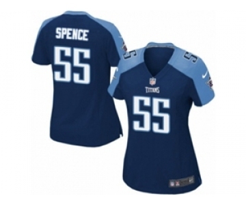 Women's Nike Tennessee Titans #55 Sean Spence Limited Navy Blue Alternate NFL Jersey