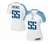 Women's Nike Tennessee Titans #55 Sean Spence Limited White NFL Jersey