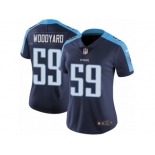 Women's Nike Tennessee Titans #59 Wesley Woodyard Vapor Untouchable Limited Navy Blue Alternate NFL Jersey