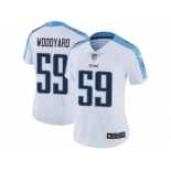 Women's Nike Tennessee Titans #59 Wesley Woodyard Vapor Untouchable Limited White NFL Jersey