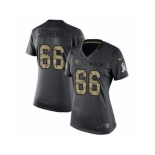 Women's Nike Tennessee Titans #66 Brian Schwenke Limited Black 2016 Salute to Service NFL Jersey