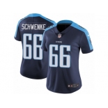 Women's Nike Tennessee Titans #66 Brian Schwenke Vapor Untouchable Limited Navy Blue Alternate NFL Jersey