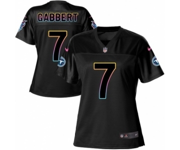 Women's Nike Tennessee Titans #7 Blaine Gabbert Game Black Fashion NFL Jersey