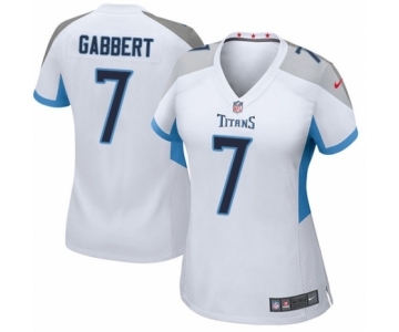 Women's Nike Tennessee Titans #7 Blaine Gabbert Game White NFL Jersey