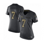 Women's Nike Tennessee Titans #7 Blaine Gabbert Limited Black 2016 Salute to Service NFL Jersey