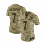 Women's Nike Tennessee Titans #7 Blaine Gabbert Limited Camo 2018 Salute to Service NFL Jersey