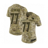 Women's Nike Tennessee Titans #77 Taylor Lewan Limited Camo 2018 Salute to Service NFL Jersey