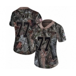 Women's Nike Tennessee Titans #77 Taylor Lewan Limited Camo Rush Realtree NFL Jersey