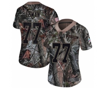 Women's Nike Tennessee Titans #77 Taylor Lewan Limited Camo Rush Realtree NFL Jersey