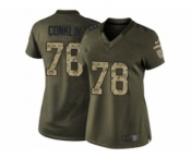 Women's Nike Tennessee Titans #78 Jack Conklin Green Stitched NFL Limited Salute to Service Jersey