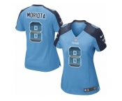 Women's Nike Tennessee Titans #8 Marcus Mariota Limited Light Blue Strobe NFL Jersey