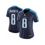 Women's Nike Tennessee Titans #8 Marcus Mariota Vapor Untouchable Limited Navy Blue Alternate NFL Jersey