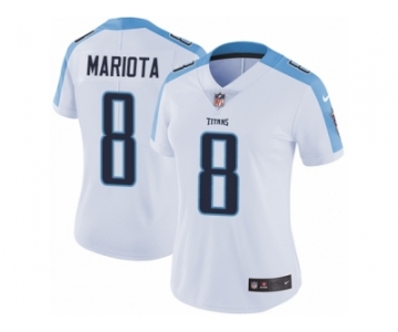 Women's Nike Tennessee Titans #8 Marcus Mariota Vapor Untouchable Limited White NFL Jersey