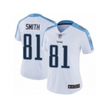 Women's Nike Tennessee Titans #81 Jonnu Smith White Vapor Untouchable Limited Player NFL Jersey