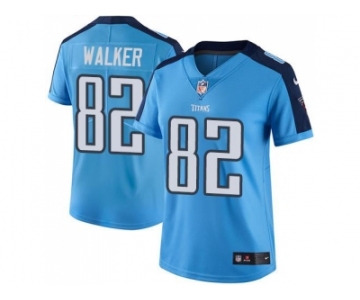 Women's Nike Tennessee Titans #82 Delanie Walker Light Blue Stitched NFL Limited Rush Jersey