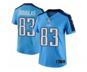 Women's Nike Tennessee Titans #83 Harry Douglas Limited Light Blue Rush NFL Jersey