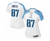 Women's Nike Tennessee Titans #87 Jonnu Smith Limited White NFL Jersey