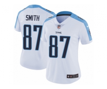 Women's Nike Tennessee Titans #87 Jonnu Smith Vapor Untouchable Limited White NFL Jersey