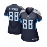 Women's Nike Tennessee Titans #88 Luke Stocker Game Navy Blue Team Color NFL Jersey