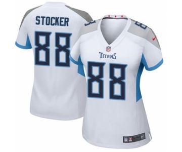 Women's Nike Tennessee Titans #88 Luke Stocker Game White NFL Jersey