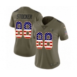 Women's Nike Tennessee Titans #88 Luke Stocker Limited Olive USA Flag 2017 Salute to Service NFL Jersey