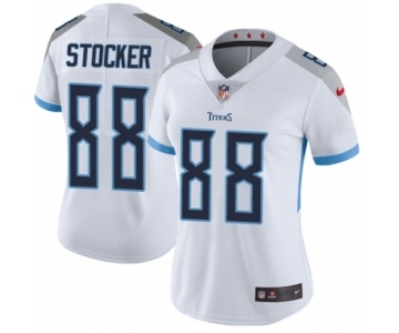 Women's Nike Tennessee Titans #88 Luke Stocker White Vapor Untouchable Elite Player NFL Jersey