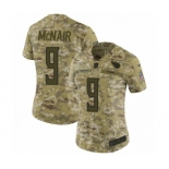 Women's Nike Tennessee Titans #9 Steve McNair Limited Camo 2018 Salute to Service NFL Jersey