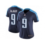 Women's Nike Tennessee Titans #9 Steve McNair Vapor Untouchable Limited Navy Blue Alternate NFL Jersey