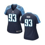 Women's Nike Tennessee Titans #93 Kevin Dodd Navy Blue Alternate NFL Jersey