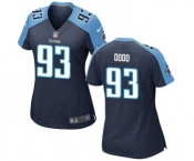 Women's Nike Tennessee Titans #93 Kevin Dodd Navy Blue Alternate NFL Jersey